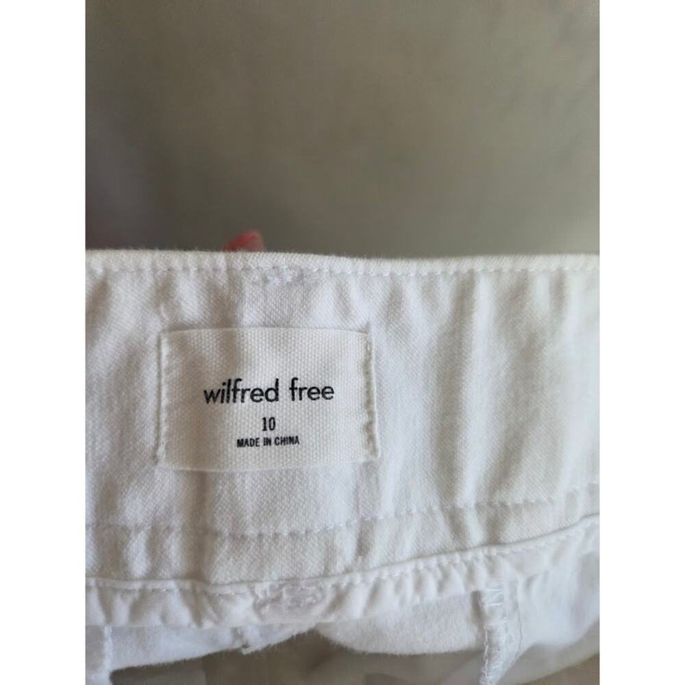 Wilfred Free Aritzia "Picture"White Straight Leg Cargo Cotton Jeans size 10 - Picture 8 of 10